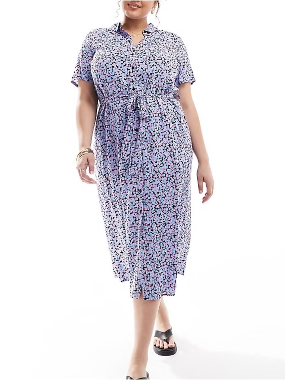 ASOS Vero Moda Curve Maxi Shirt Dress